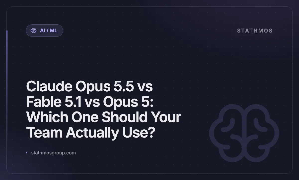 Claude Opus 5.5 vs Fable 5.1 vs Opus 5: Which One Should Your Team Actually Use?